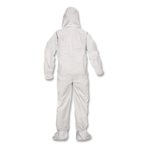 Image of Ansell 44332 KleenGuard A40 Coveralls, Medium, White, 25/Carton