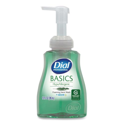 Image of Dial® Professional DIA35432EA Basics Hypoallergenic Foaming Hand Wash, Aquatic, 10 oz Pump Bottle