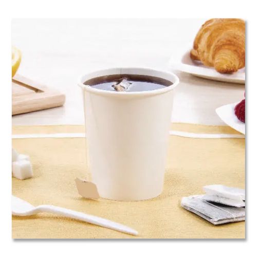 Image of SOLO® 370W-2050 Paper Hot Cups, 10 oz, White, 50/Pack