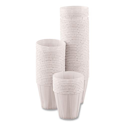 Image of SOLO® 450-2050 Paper Portion Cups, ProPlanet Seal, 3.5 oz White, 100/Pack