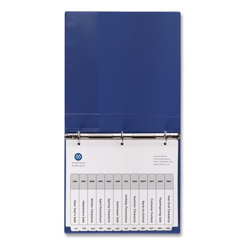 Image of Avery® 11126 Customizable TOC Ready Index Black and White Dividers, 12-Tab, Jan. to Dec., 11 x 8.5, 1 Set