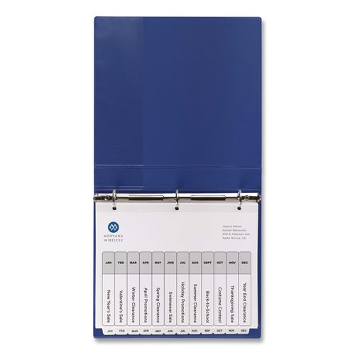 Image of Avery® 11826 Customizable Table of Contents Ready Index Black and White Dividers, 12-Tab, Jan. to Dec., 11 x 8.5, White, 6 Sets