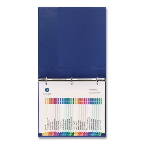 Image of Avery® 11831 customizable table of contents ready index multicolor dividers, 31-tab, 1 to 31, 11 x 8.5, white, 6 sets