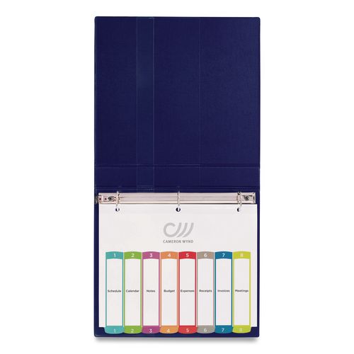 Image of Avery® 11841 Customizable TOC Ready Index Multicolor Tab Dividers, 8-Tab, 1 to 8, 11 x 8.5, White, Contemporary Color Tabs, 1 Set