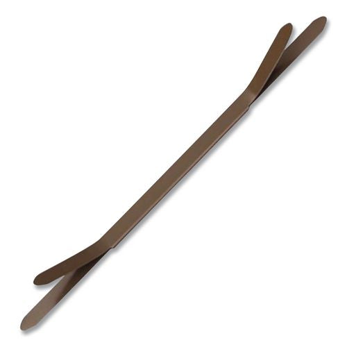 Image of Smead 35051 One-Piece 2-Prong Fasteners for Smead Pre-Slit Folder Dividers, 0.63" and 1" Capacity, 2.75" Center to Center, Brown, 100/Box