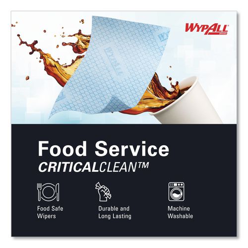 Image of WypAll® 51639 Foodservice Cloths, 12.5 X 23.5, Red, 200/carton