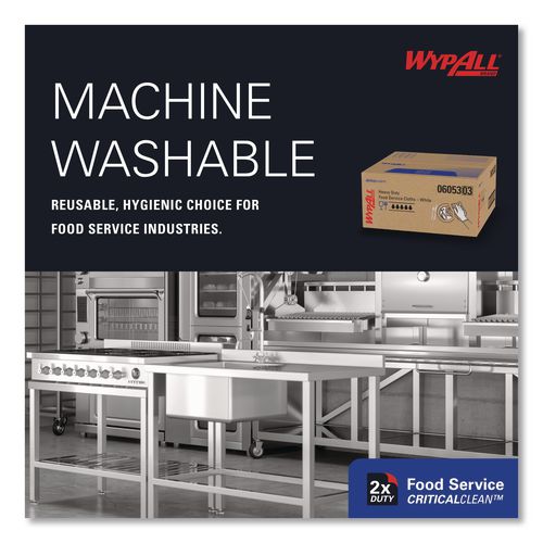 Image of WypAll® 06053 X50 Foodservice Towels, 1/4 Fold, 23.5 x 12.5, White, 200/Carton