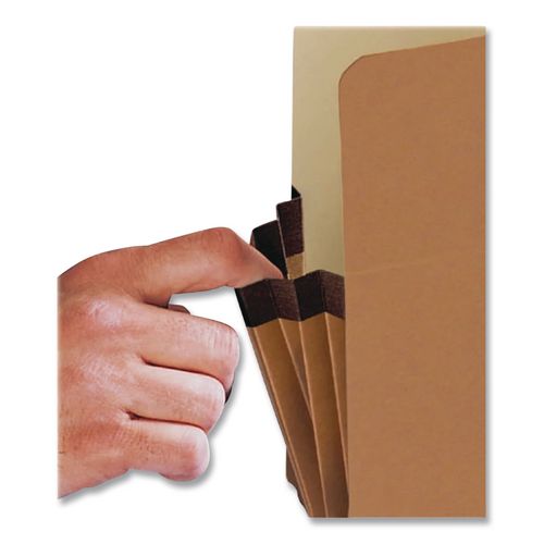 Image of Smead Redrope Drop Front File Pockets, 1.75" Expansion, Legal Size, Redrope, 50/box