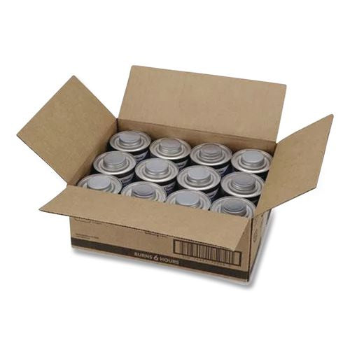 Image of Sterno® STE 10102 Chafing Fuel Can With Stem Wick, Methanol, 6 Hour Burn, 1.89 g, 24/Carton