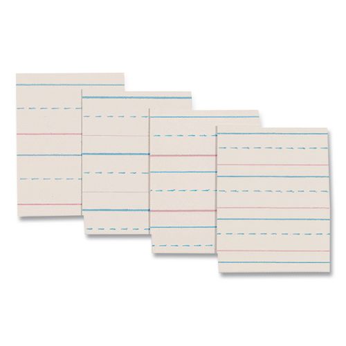 Image of Pacon® PZP2612 Multi-Program Handwriting Paper, 30 lb Bond Weight, 1/2" Long Rule, Two-Sided, 8 x 10.5, 500/Pack