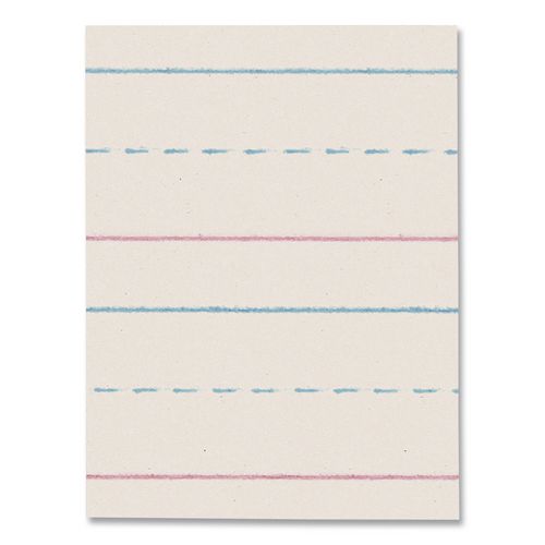 Image of Pacon® PZP2694 Multi-Program Picture Story Paper, 30 lb Bond Weight, 5/8" Long Rule, Two-Sided, 12 x 18, 250/Pack