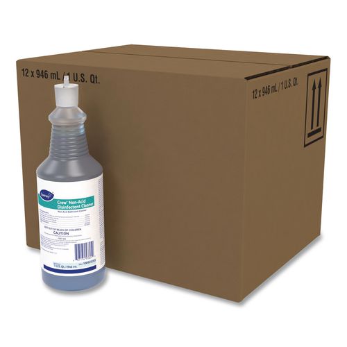 Image of Diversey 100925283 Crew Neutral Non-Acid Bowl And Bathroom Disinfectant, 32 Oz Squeeze Bottle, 12/carton