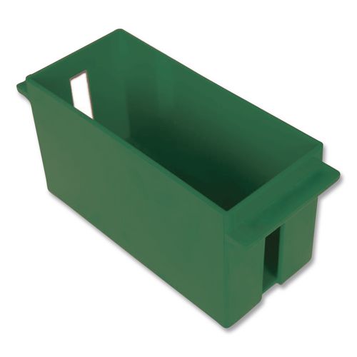 Image of CONTROLTEKÂ® Extra-Capacity Coin Tray, Dimes, 1 Compartment, Denomination And Capacity Etched On Side, 10.5 X 4.75 X 5, Plastic, Green