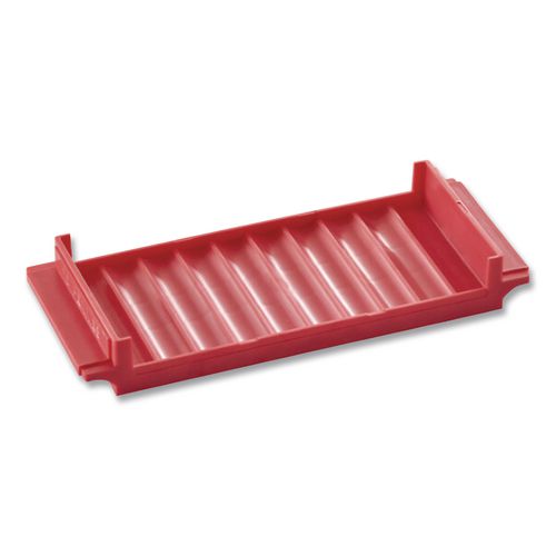 Image of CONTROLTEK® 560560 Stackable Plastic Coin Tray, Accommodates $5 in Pennies, 3.75" x 11.5" x 1.5", Red