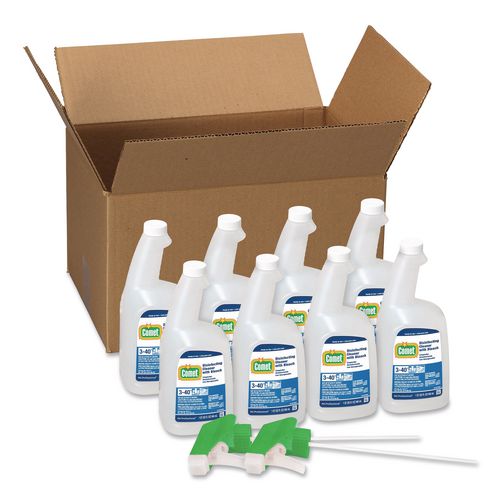 Image of Comet® 30314 Disinfecting Cleaner with Bleach, Fresh Scent, 32 oz Bottles, 8 Bottles and 2 Trigger Sprayers/Carton