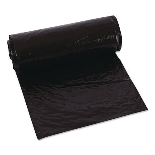 Image of Classic WEBB60-790196 Linear Low-Density Can Liners, 60 gal, 0.9 mil, 38 x 58, Black, 10 Bags/Roll, 10 Rolls/Carton