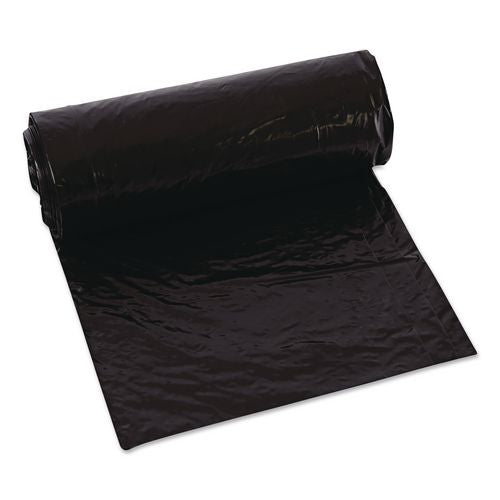Image of Berry Plastics WTCON42GAL Heavy-Duty Low-Density Wing Tie Contractor Bags, 42 gal, 3 mil, 32.75" x 45.13", Black, 20 Bags/Roll, 4 Rolls/Carton