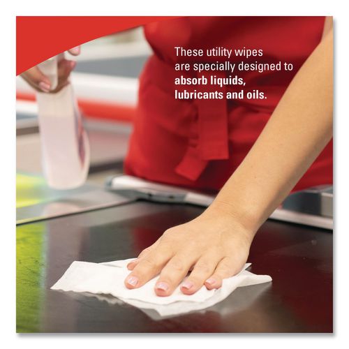 Image of WypAll® 05770 L40 Towels, Pro Towels, 12 x 23, White, 45/Box, 12 Boxes/Carton