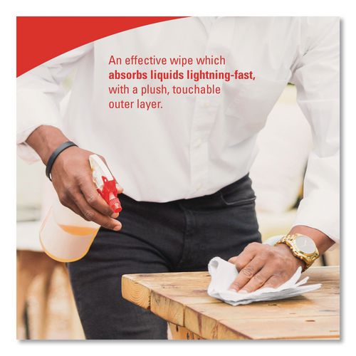 Image of WypAll® 05860 L40 Towels, Dry Up Towels, 19.5 x 42, White, 200 Towels/Roll