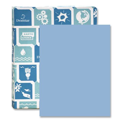 Image of Domtar 94332 Cover Stock, 67 lb Bristol Weight, 8.5 x 11, Blue, 250/Pack