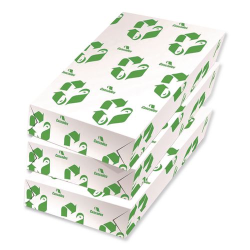 Image of Cascades® 5104 Enviro100 Copy Paper, 90 Bright, 20 lb Bond Weight, 11 x 17, White, 500 Sheets/Ream, 5 Reams/Carton