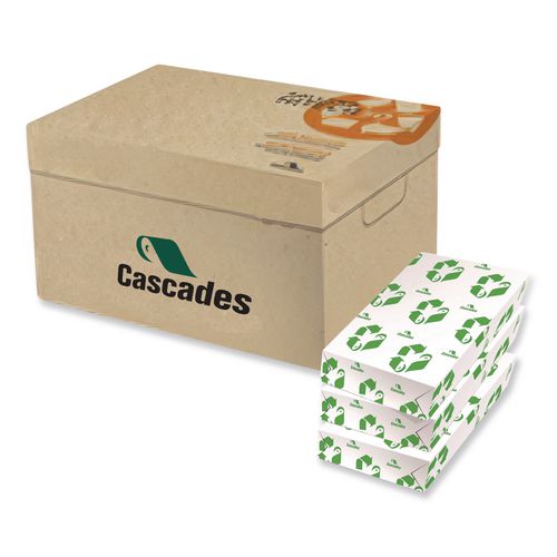 Image of Cascades® 5104 Enviro100 Copy Paper, 90 Bright, 20 lb Bond Weight, 11 x 17, White, 500 Sheets/Ream, 5 Reams/Carton
