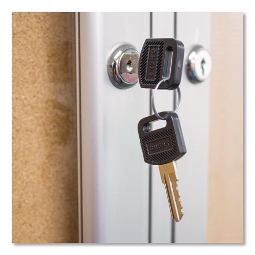 Image of Ghent PA23660K 2 Door Enclosed Natural Cork Bulletin Board with Satin Frame, 60" x 36", Tan Surface, Satin Aluminum Frame