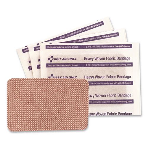 Image of First Aid Only G160 Heavy Woven Adhesive Bandages, Strip, 2 X 3, 25/box