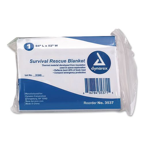 Image of First Aid Only I800 Aluminized Emergency Blanket, 52" X 84", 5/box