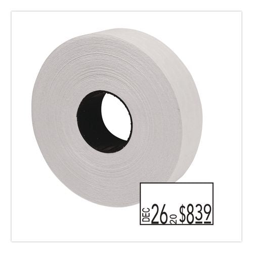 Image of Garvey® 098612 One-Line Pricemarker Labels, White, 2,500 Labels/Roll