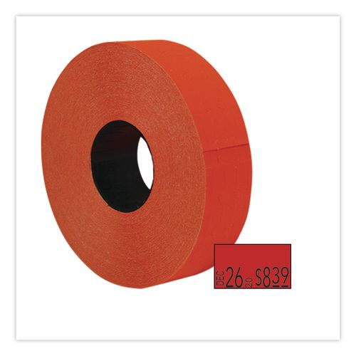 Image of Garvey® 098613 One-Line Pricemarker Labels, Red, 2,500 Labels/Roll