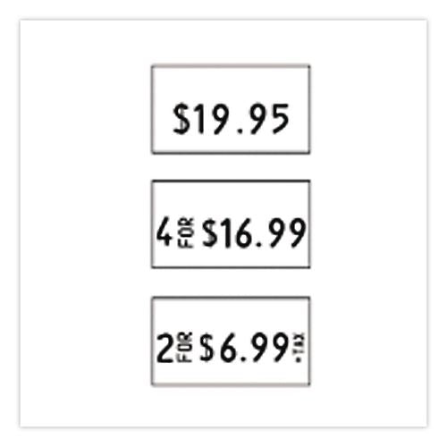 Image of Garvey® 098616 One-Line Pricemarker Labels, White, 1,200 Labels/Roll, 3 Rolls/Pack