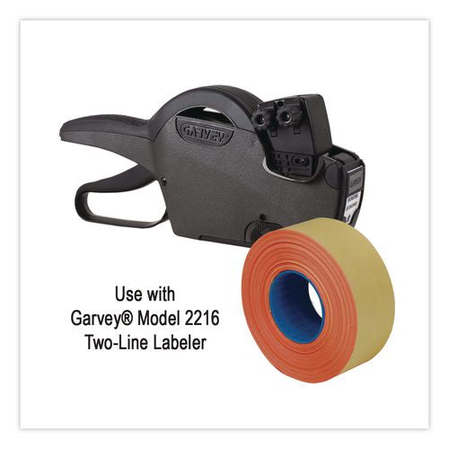 Image of Garvey® 098619 Two-Line Pricemarker Labels, Red, 1,000 Labels/Roll, 3 Rolls/Pack