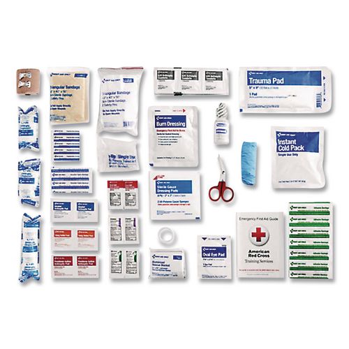Image of First Aid Only 91360 50 Person ANSI A Refill Kit, ANSI 2021 Compliant, 184 Pieces