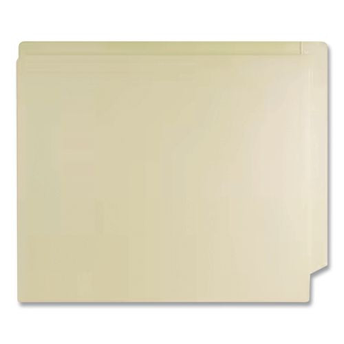 Image of Medical Arts Press® 52385 End Tab Fastener Folders with Embossed Labeling Lines, Straight Tab, Expands 0.75", 2 Fasteners, Letter Size, Manila, 50/Box