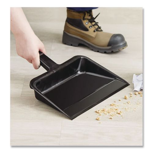 Image of Impact® 710 Value-Plus Dustpan, 12" x 11", Polypropylene, Black
