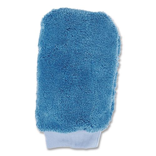 Image of ImpactÂ® Microfiber Mitt Without Thumb, Blue, 5" X 10"