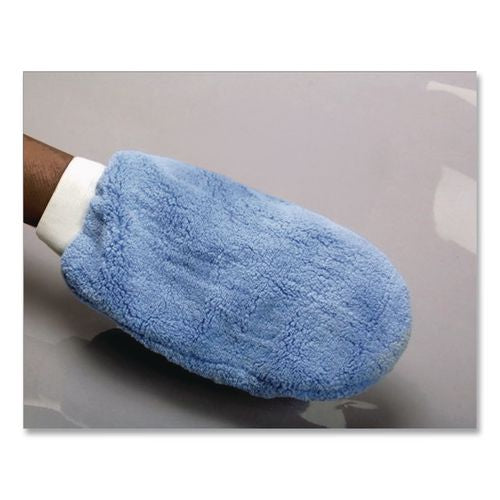Image of ImpactÂ® Microfiber Mitt Without Thumb, Blue, 5" X 10"