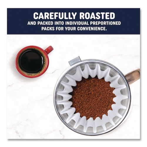 Image of Pick Me Up Provisions BHS70366 Fraction Pack, Columbian Decaf, 1.25 oz Packet, 42/Carton