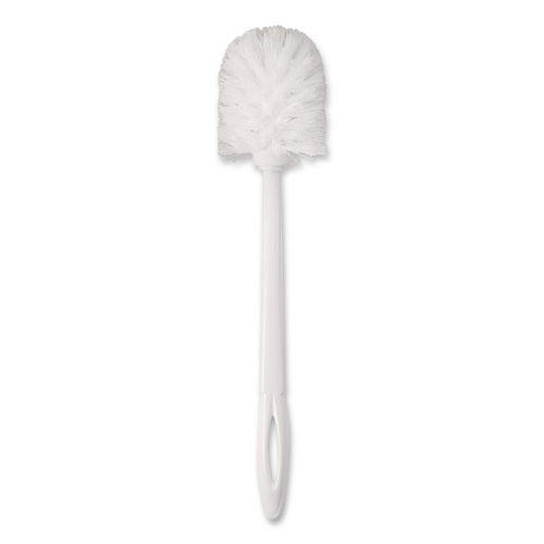 Image of Rubbermaid® Commercial FG631000WHT Commercial-Grade Toilet Bowl Brush, 10" Handle, White