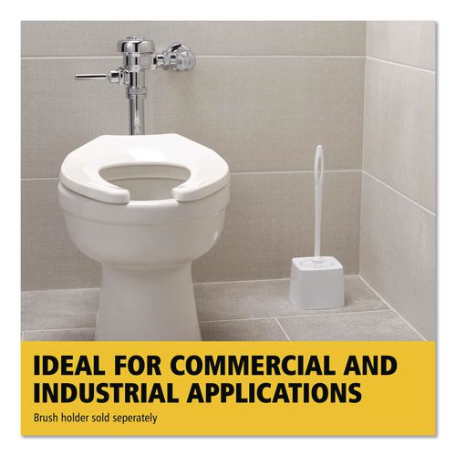 Image of Rubbermaid® Commercial FG631000WHT Commercial-Grade Toilet Bowl Brush, 10" Handle, White