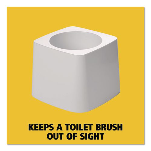 Image of Rubbermaid® Commercial FG631100WHT Commercial-Grade Toilet Bowl Brush Holder, White