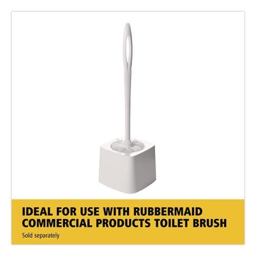 Image of Rubbermaid® Commercial FG631100WHT Commercial-Grade Toilet Bowl Brush Holder, White
