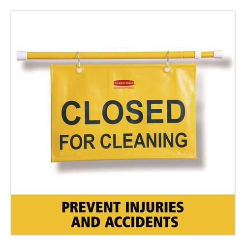 Image of Rubbermaid® Commercial FG9S1500YEL Site Safety Hanging Sign, 50 x 1 x 13, Yellow