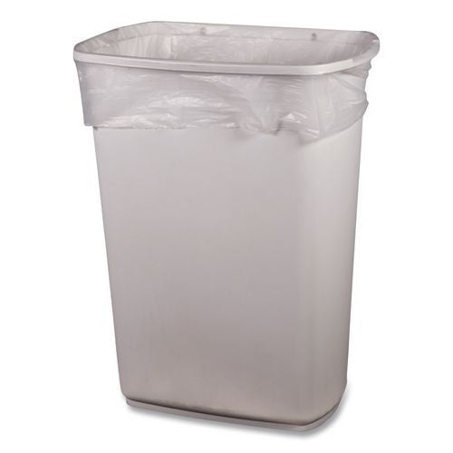 Image of Heritage Z6037XN R01 High-Density Waste Can Liners, 30 gal, 16 mic, 30" x 37", Natural, 25 Bags/Roll, 20 Rolls/Carton
