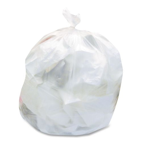 Image of Heritage Z6640VN R01 High-Density Waste Can Liners, 33 gal, 16 mic, 33" x 40", Natural, 25 Bags/Roll, 10 Rolls/Carton