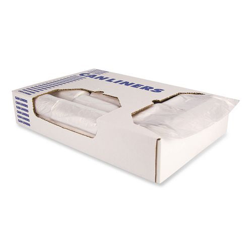 Image of Heritage Z6640VN R01 High-Density Waste Can Liners, 33 gal, 16 mic, 33" x 40", Natural, 25 Bags/Roll, 10 Rolls/Carton