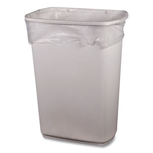 Image of Heritage Z6640VN R01 High-Density Waste Can Liners, 33 gal, 16 mic, 33" x 40", Natural, 25 Bags/Roll, 10 Rolls/Carton
