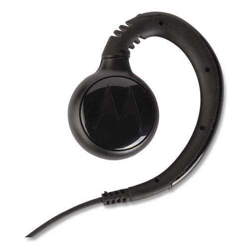 Image of Motorola® HKLN4604 Swivel Monaural Over The Ear Earpiece with In-Line Microphone and Push-To-Talk, Black