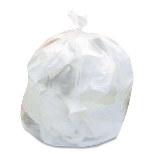 Image of Boardwalk® Z4824LNKR01 High-Density Waste Can Liners, 10 gal, 8 mic, 24 x 24, Natural, 1,000/Carton